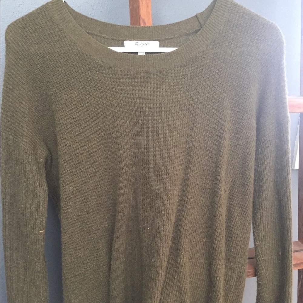 Olive green madewell sweater